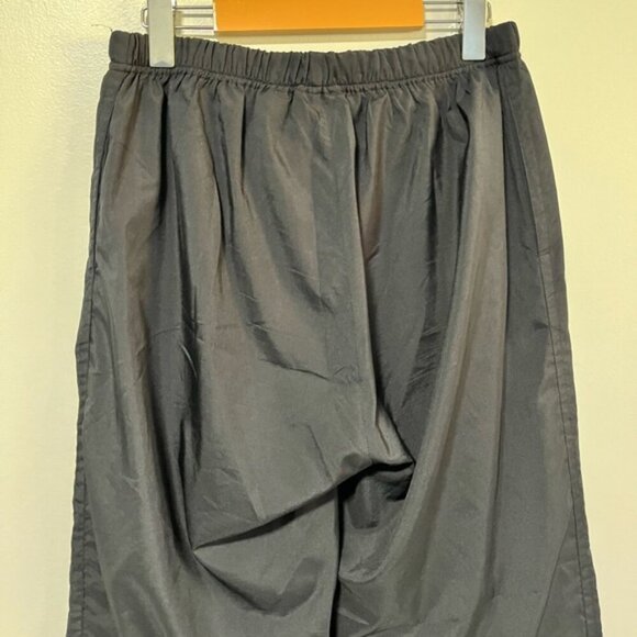 Kaelin Black Straight-Leg Pants with Ankle Slits - Size L - Picture 10 of 13